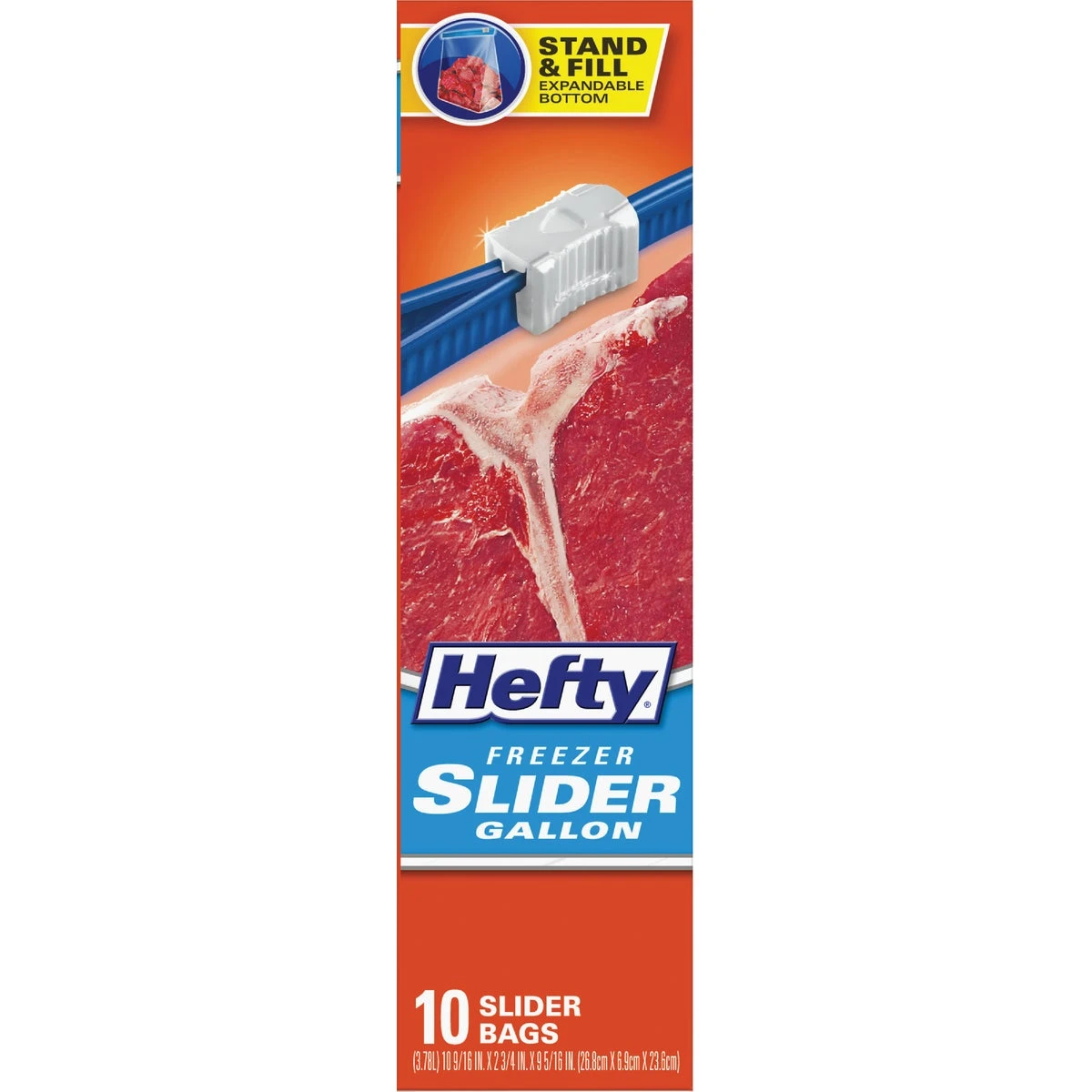 Slider Freezer Bag, 1-Gal. 10-Ct.