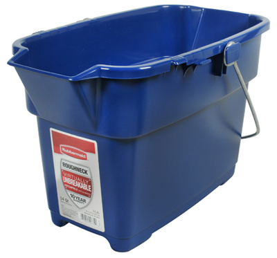 Roughneck Bucket, Royal Blue, Rectangular, 14 Qt.