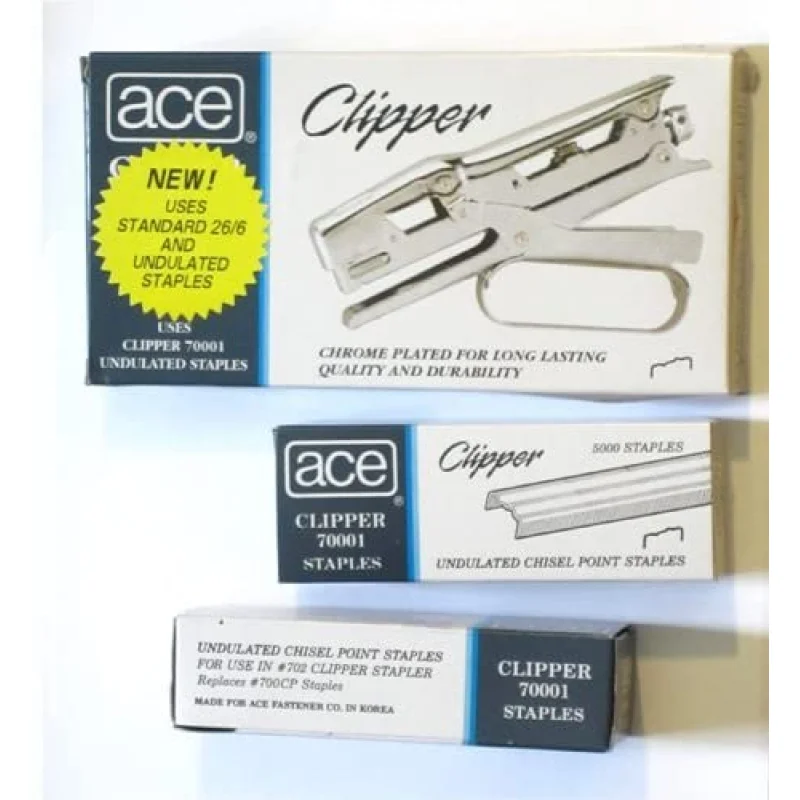 Ace 702 Clipper Plier Stapler – Value Pack by ACE