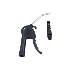 8mm OD Tube x 1/4" BSPT - Black - Medium Nozzle - Air Blow Gun