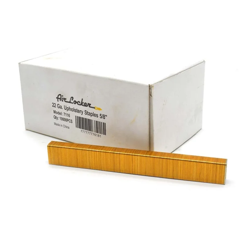 Air Locker 7116 Staples 22 Gauge Upholstery 5/8 Inch Length fits Senco/Bostitch Staplers – 10,000/pk
