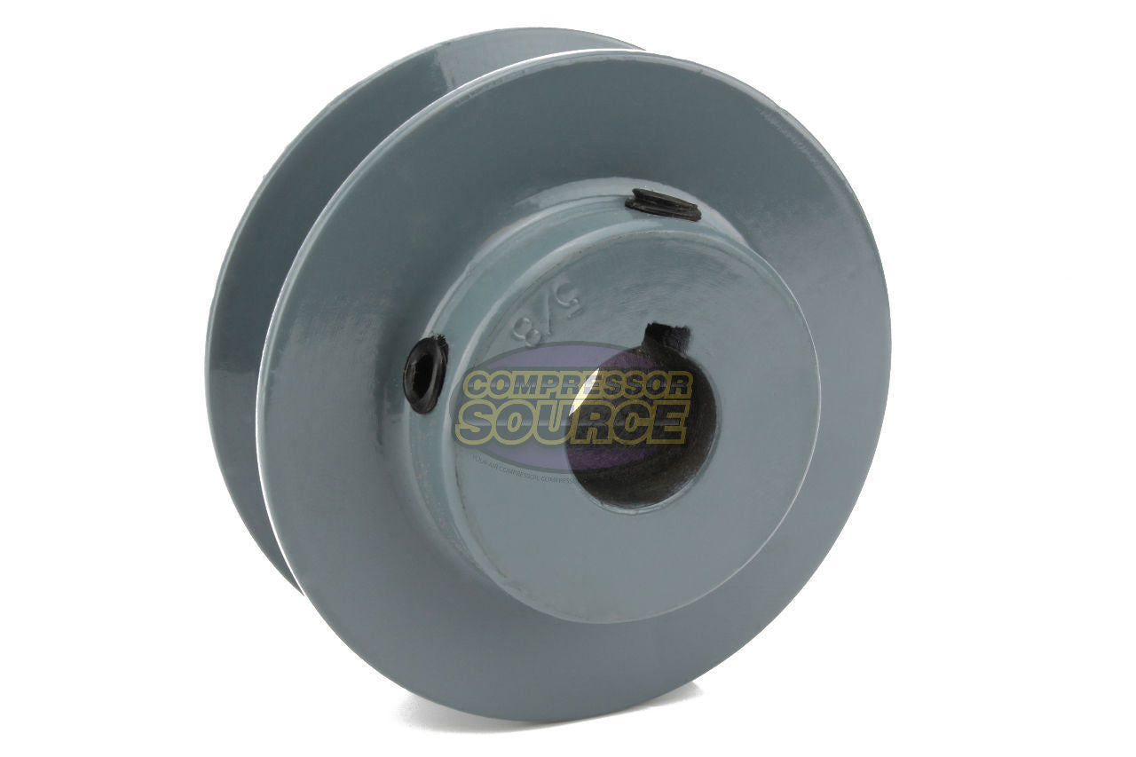 2.75" Single Groove A Section 4L Sheave with 5/8" (0.625") Keyed Bore - AK27-5/8