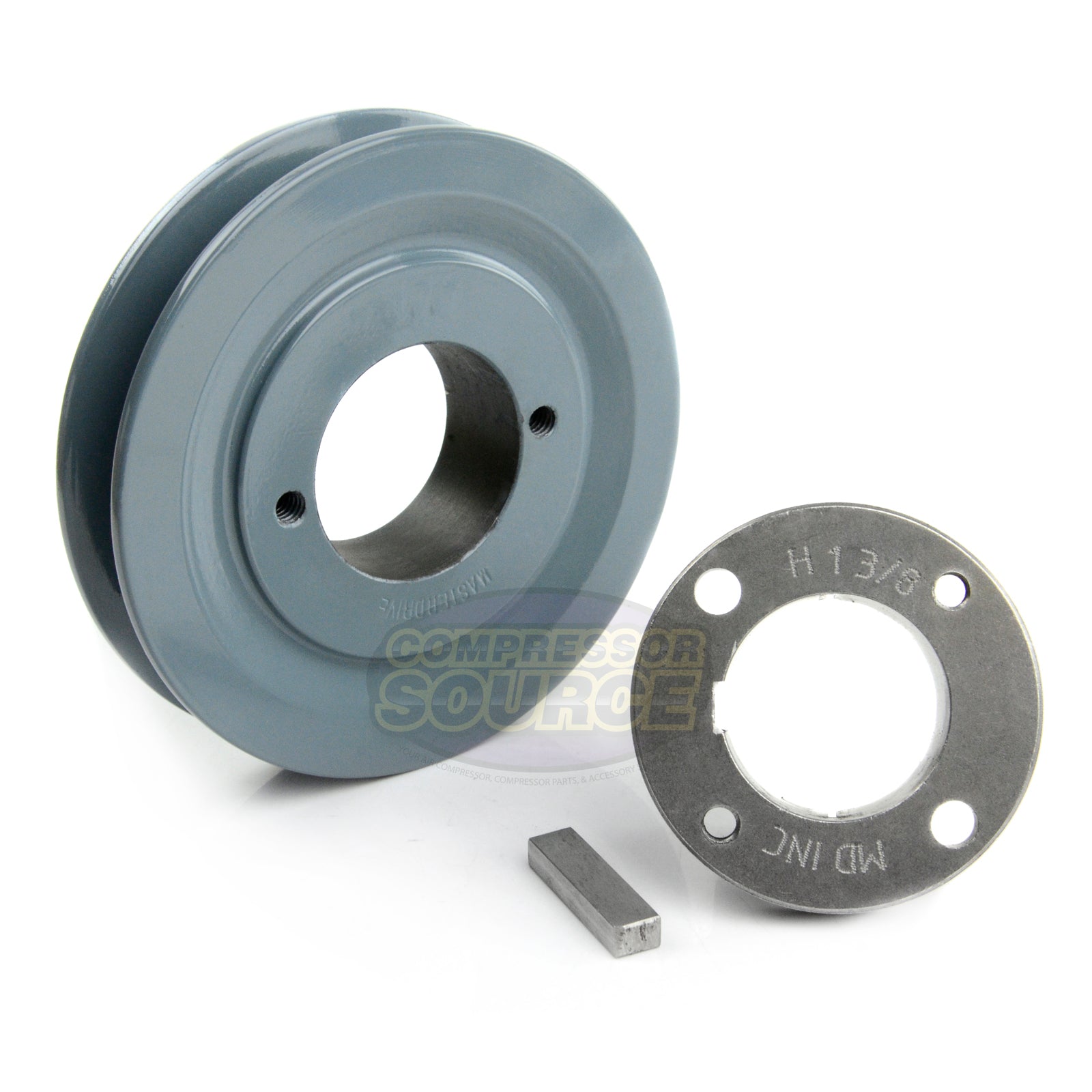 4.5" Single Groove A Section 4L Sheave with 1-3/8" (1.375") H-Style Split Taper Bushing - AK46H