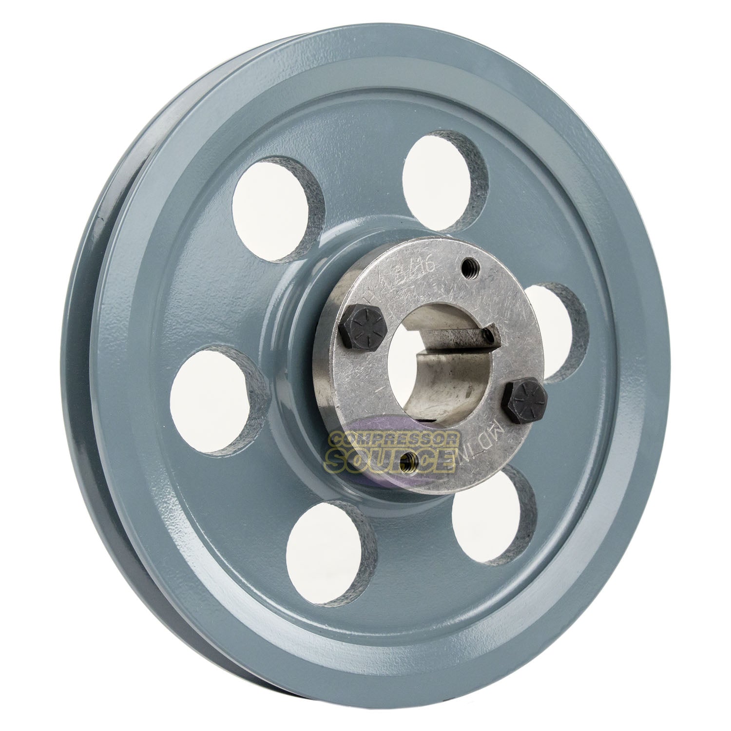 7.75" Single Groove A Section 4L Sheave with 1-3/16" (1.1875") H-Style Split Taper Bushing - AK79H