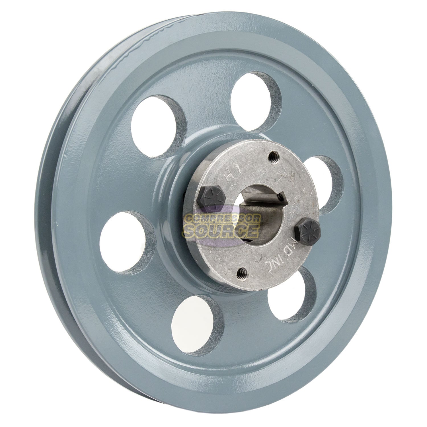 8.25" Single Groove A Section 4L Sheave with 1" H-Style Split Taper Bushing - AK84H
