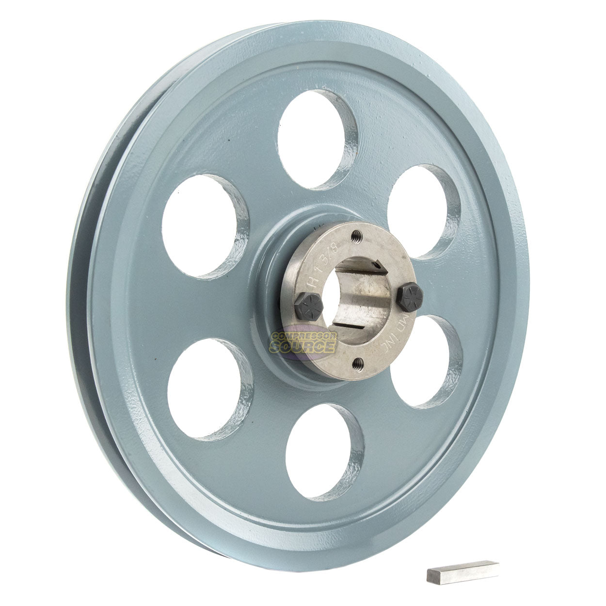 8.75" Single Groove A Section 4L Sheave with 1-3/8" (1.375") H-Style Split Taper Bushing - AK89H