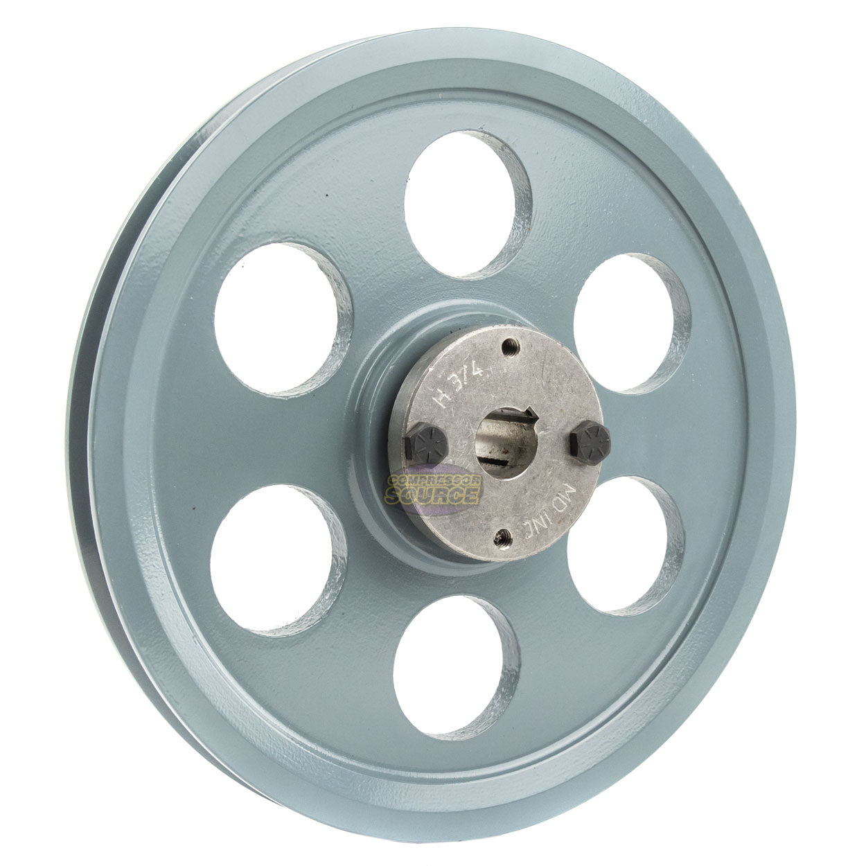 8.75" Single Groove A Section 4L Sheave with 3/4" (0.750") H-Style Split Taper Bushing - AK89H