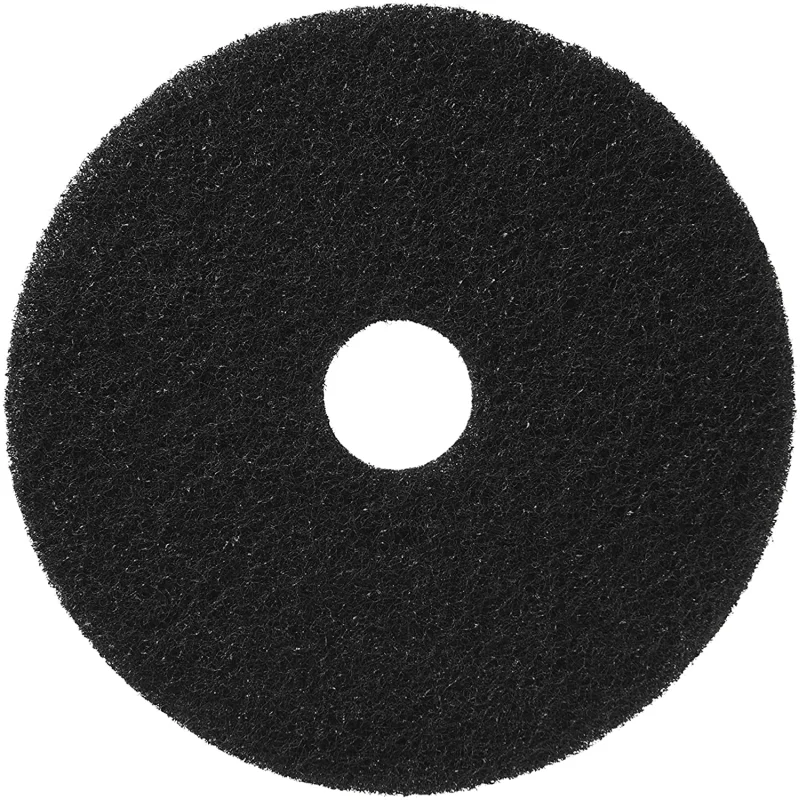 Americo Manufacturing 400119 Standard Black Stripping Floor Pads (5 Pack), 19″