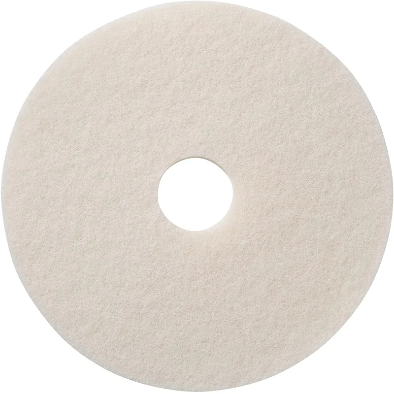 Americo Manufacturing 401222 White Super Polish Floor Pad (5 Pack), 22″