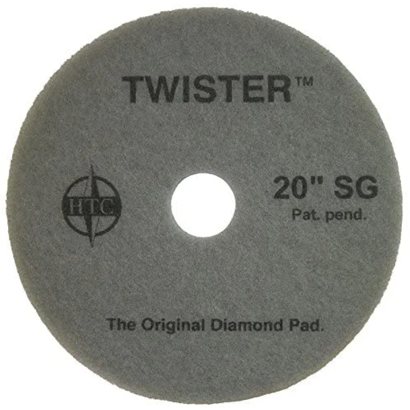 Americo Manufacturing 434921 Twister Diamond Coated SuperGloss Floor Pad (2 Pack), 21″