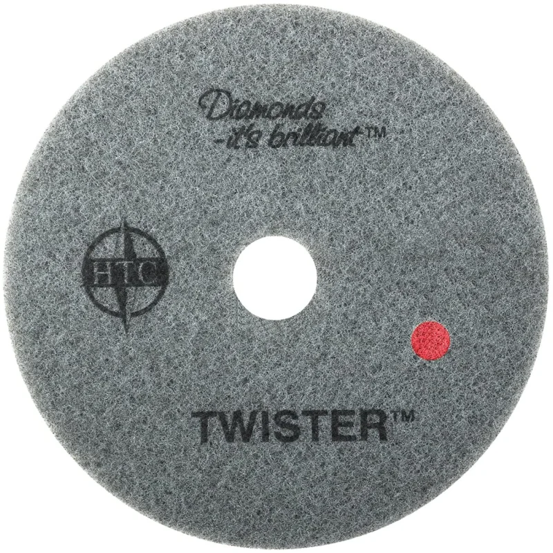 Americo Manufacturing 435210 Twister Red 400 Grit Floor Pad for Heavy Duty Cleaning (2 Pack), 10″