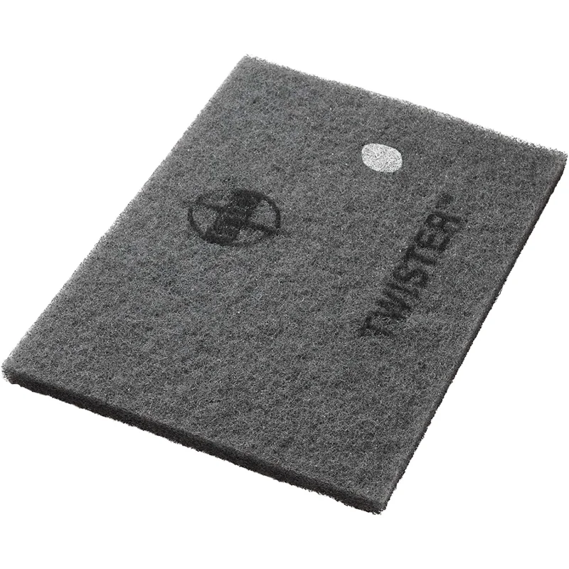 Americo Manufacturing 43531432 Twister White 800 Grit Floor Pad for Step 1 Deep Cleaning (2 Pack), 14″ x 32″