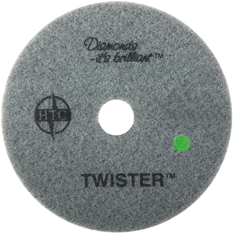Americo Manufacturing 435514 Twister Green 3000 Grit Floor Pad for Step 3 Polishing and Daily Maintenance (2 Pack), 14″