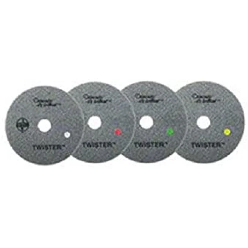 Americo Manufacturing 435920 1 Red, 1 White, 1 Yellow, 1 Green Twister Starter Pack Plus Floor Pads (4 Pack), 20″
