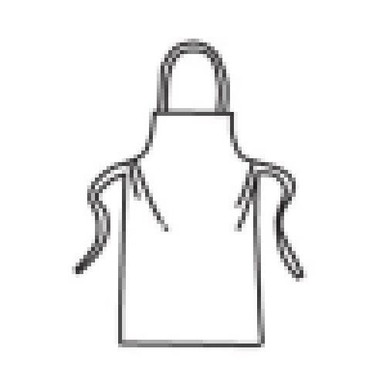 Posi-Wear UB - White Apron - 28" x 36" 3722