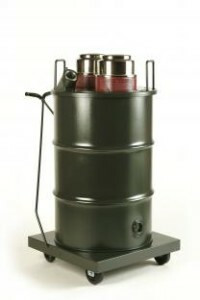 Twin Motor HEPA Filter (178 lbs./81 kg) 115V, 50/60 Hz, 55 Gal. Painted, Wet/Dry - Critial Filter Vacuum C81455-05