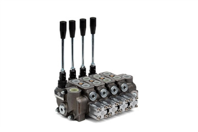 BSV-3 Sectional Control Valve Assembly, 4 Spool, 13 GPM, 4-way, 3-position