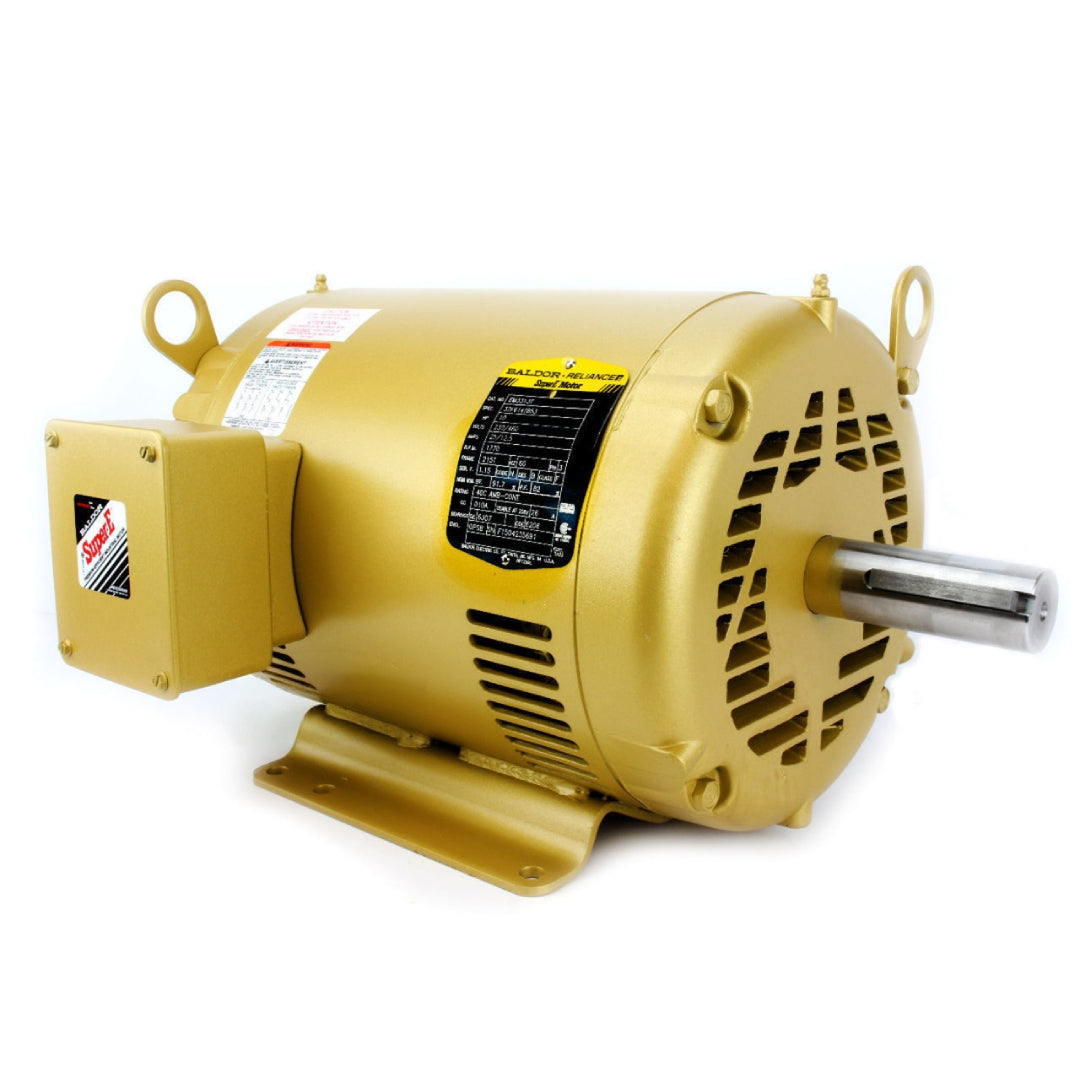 Baldor EM3313T 10 HP 3 Phase Super-E Electric Motor 1770 RPM 215T Frame 230-460V OPSB