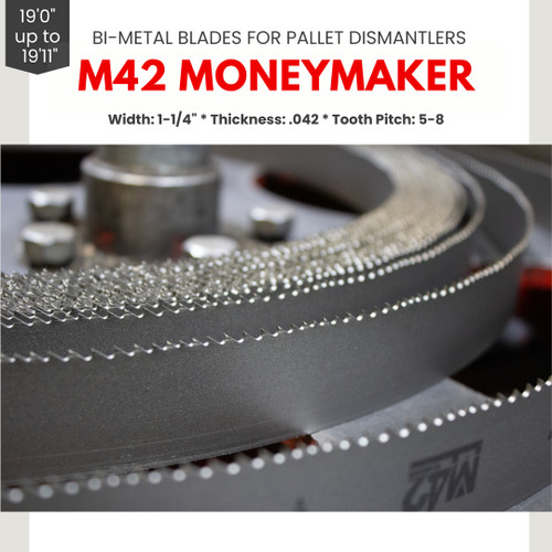 M42 Bi-Metal Bandsaw Blades 1-1/4" 19ft