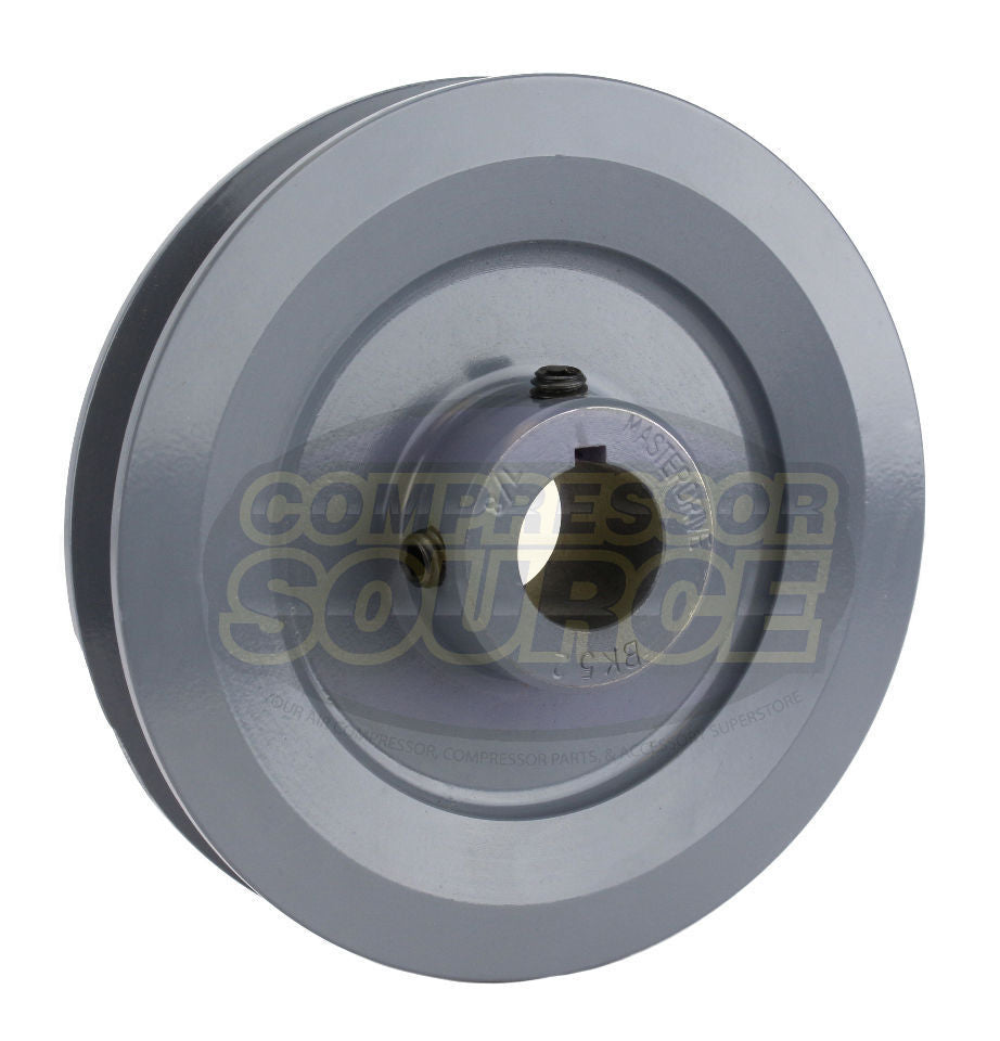 5" Single Groove B Section 5L Sheave with 7/8" (0.875") Keyed Bore - BK52