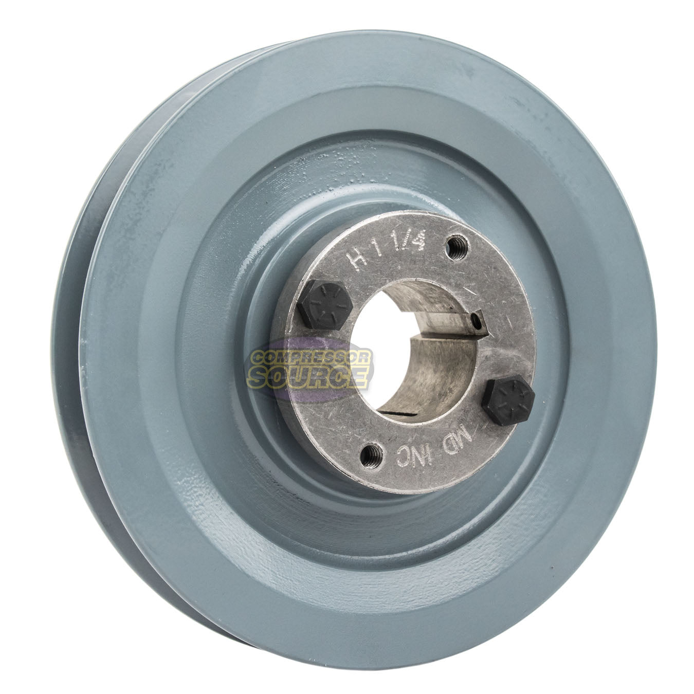 5.75" Single Groove Pulley fits B Section V-Belt 5L with 1-1/4" Sheave Bushing BK60H