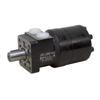 BM2 Hydraulic Motor: 4.88 CID, 1” Straight Woodruff Key Shaft, 4-Bolt Flange, 725 PSI, Parallel SAE 10 Ports