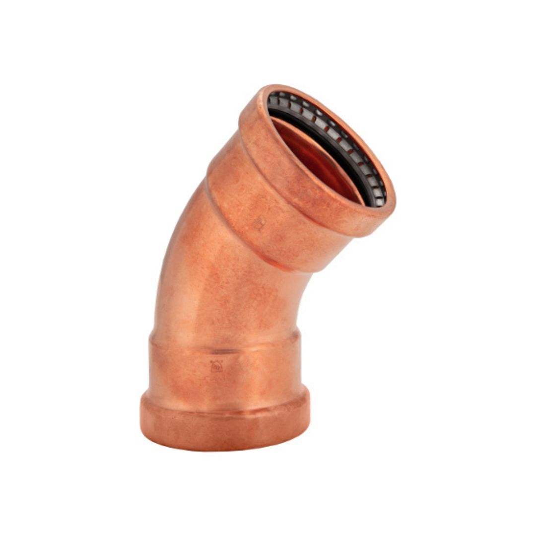 BMI 2-1/2 Inch Copper Press 45 Elbow
