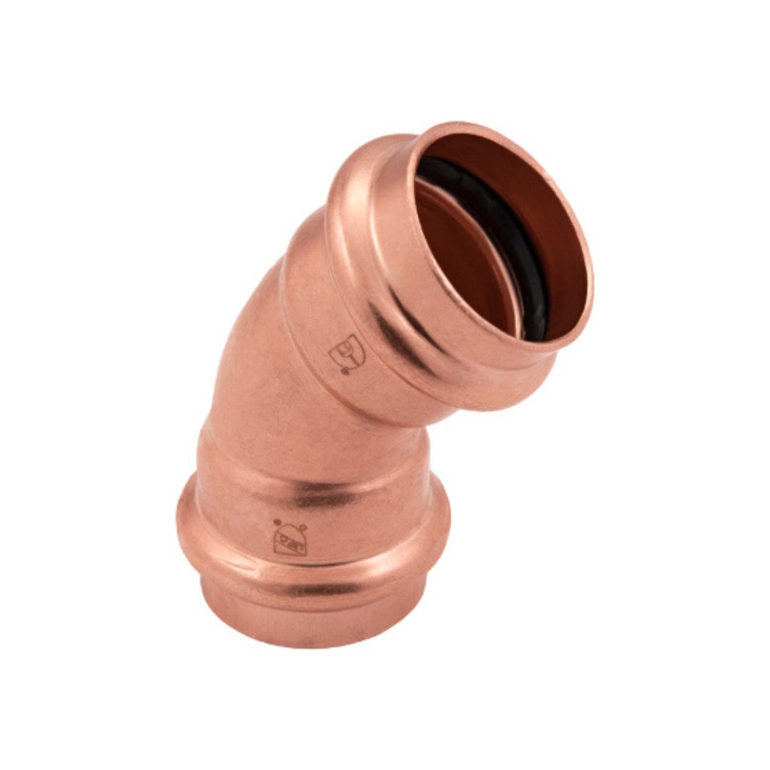 BMI 3/4 Inch Copper Press 45 Elbow - Carton of 10