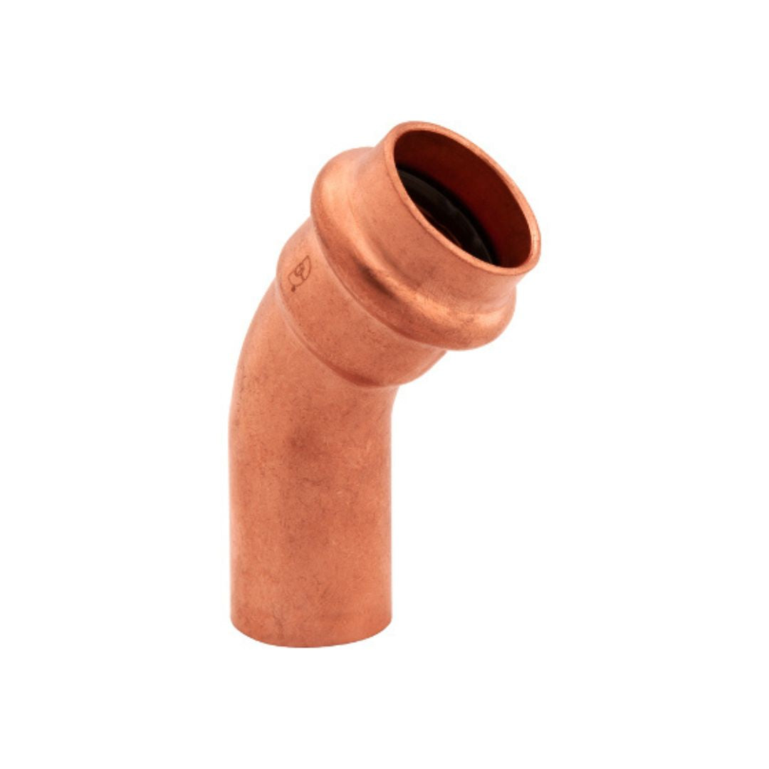 BMI 2 Inch Copper Press 45 Street Elbow