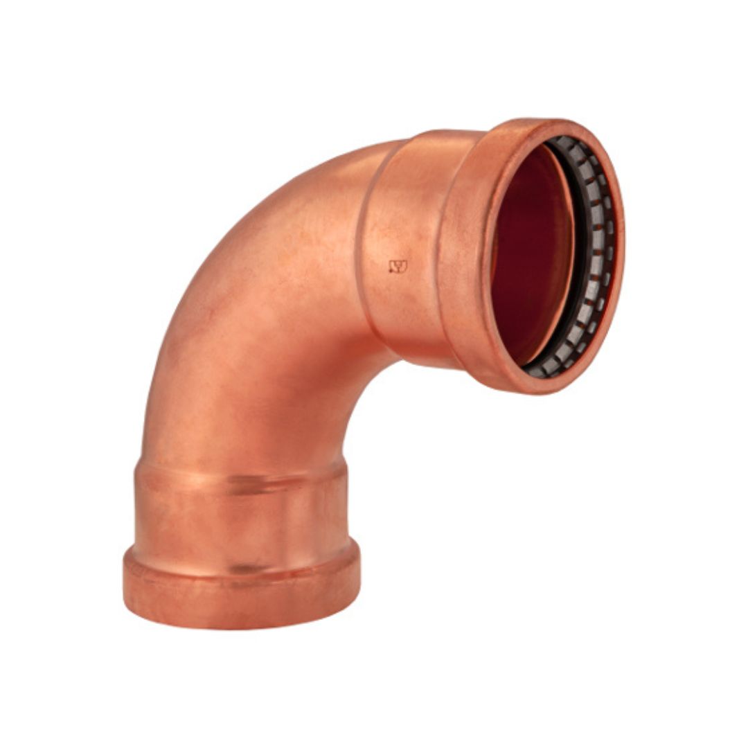 BMI 4 Inch Copper Press 90 Elbow