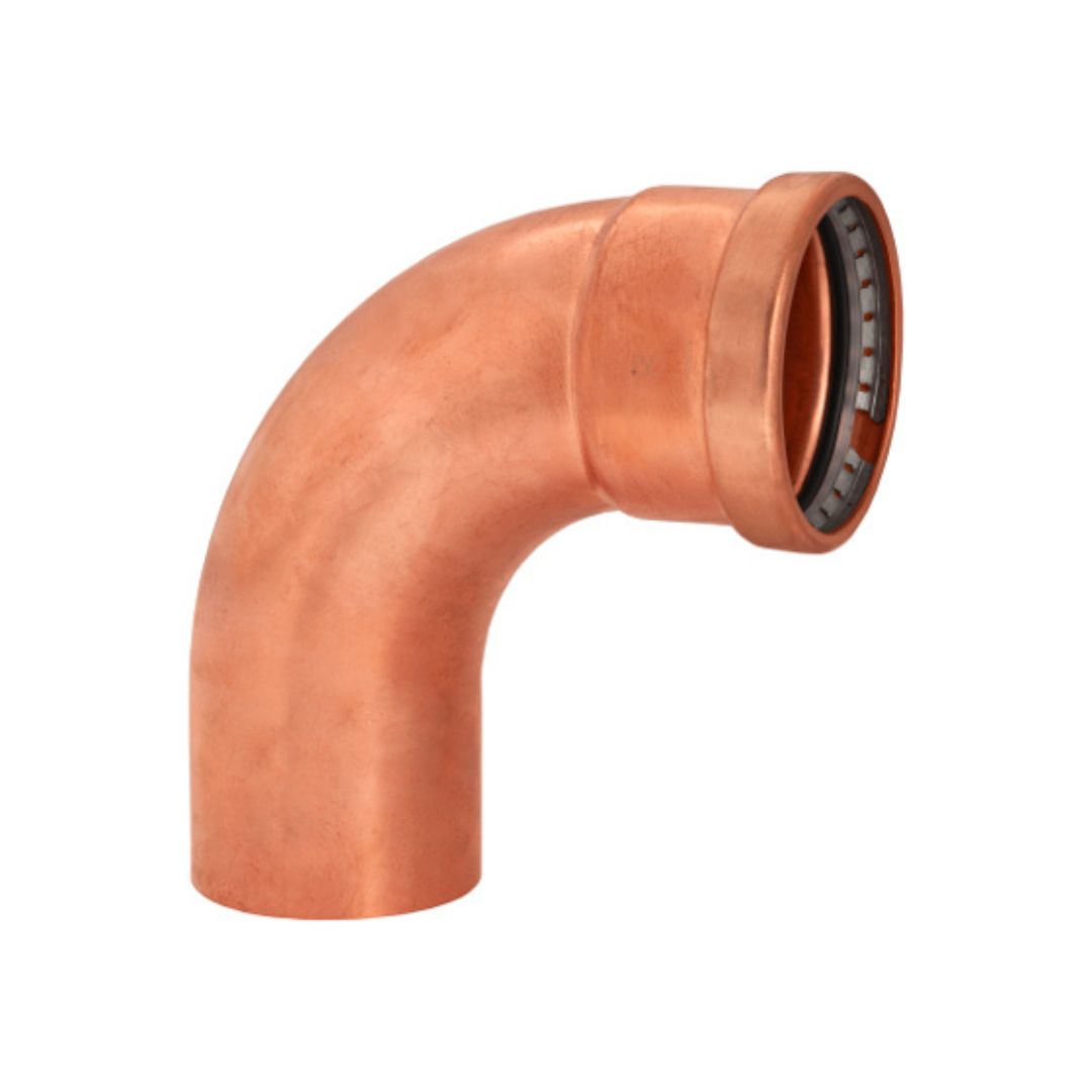 BMI 4 Inch Copper Press 90 Street Elbow