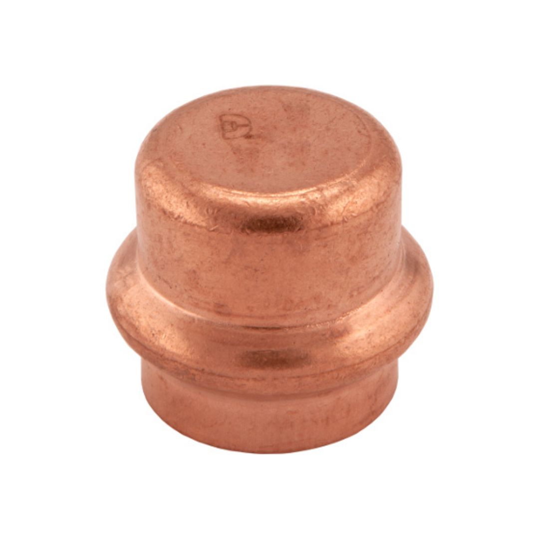 BMI 1-1/4 Inch Copper Press Cap - Carton of 5