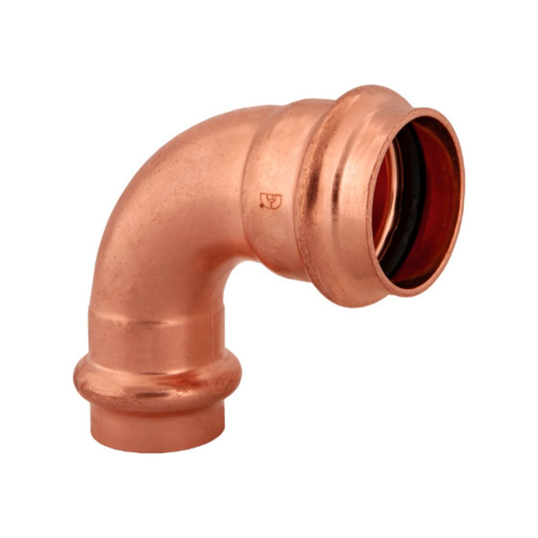 BMI 1 X 3/4 Inch Copper Press 90 Reducing Elbow - Carton of 10