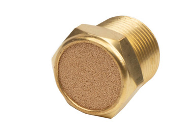 Brass Breather Vents: 40 Micron, SAE 12 Thread