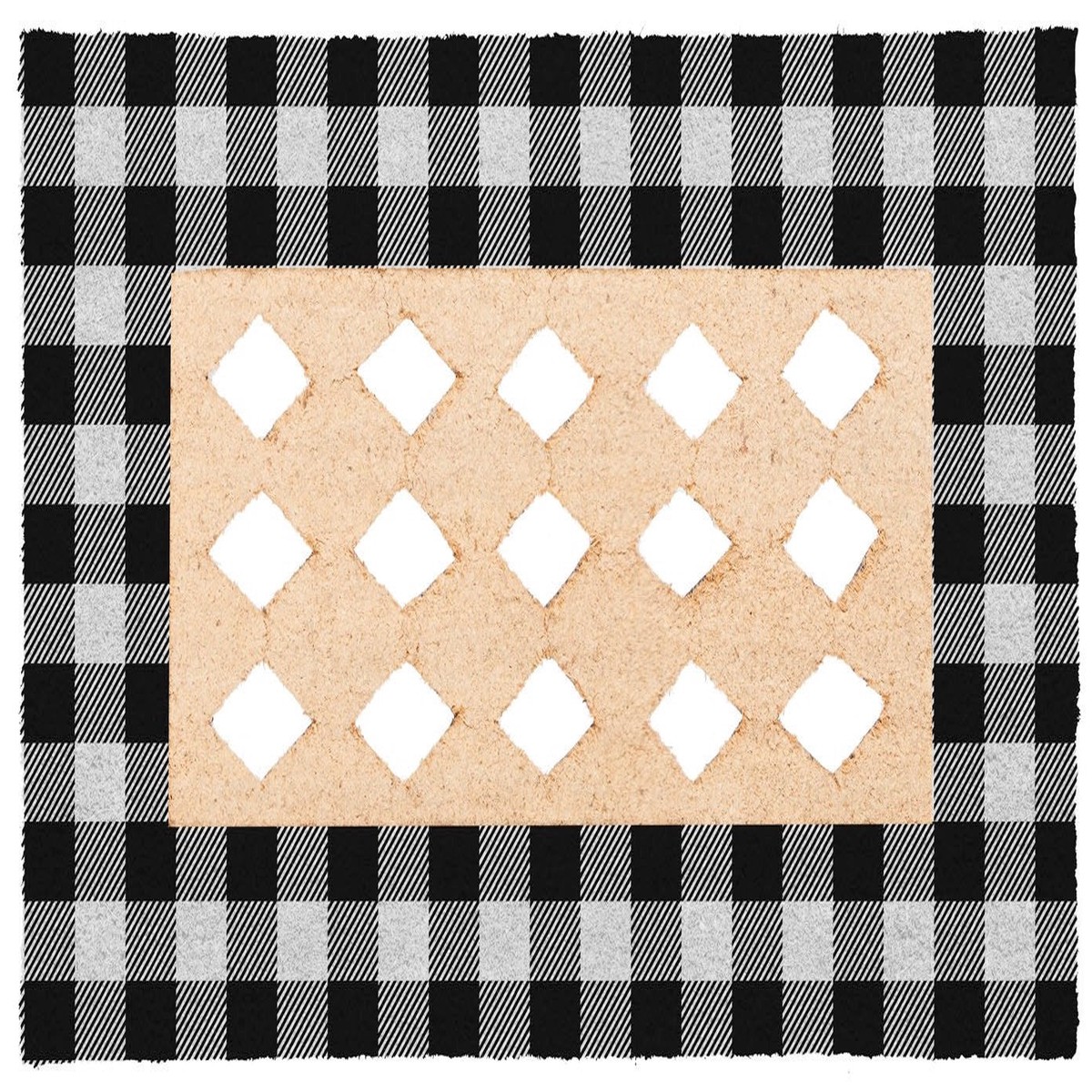 Buffalo Check Coir Sassafras Mat Tray