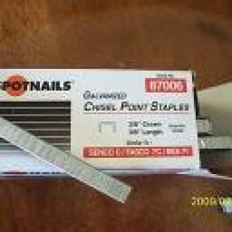 C08 Upholstery Fine Wire Staple 22 Gauge 3/8″ Crown X 1/2″ Leg (7108)