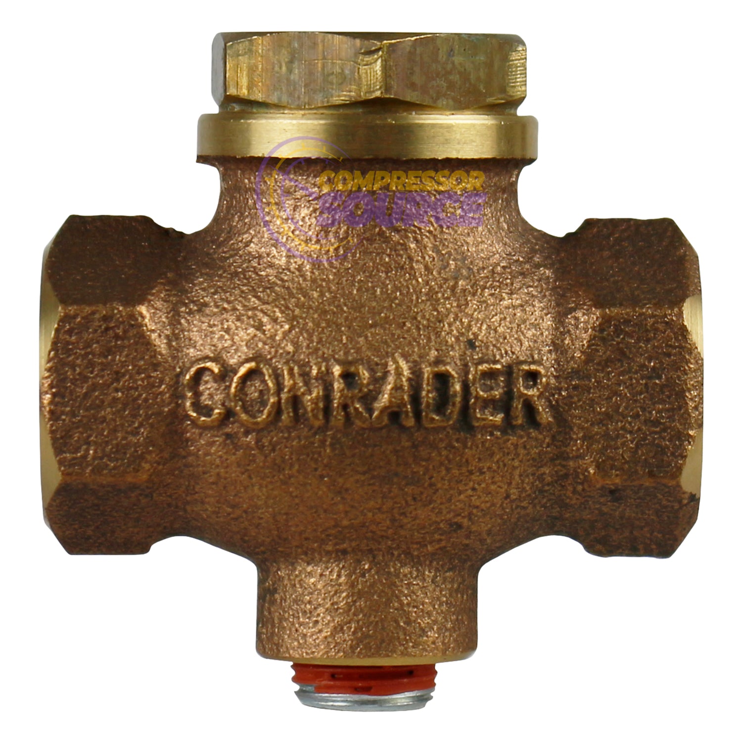 1/8" Solid Cast Brass In Line Horizontal In Line Check Valve for Air Compressor