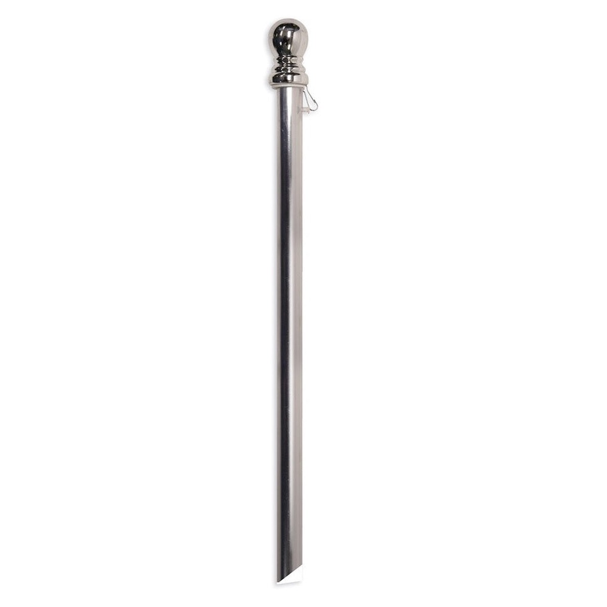Chrome Finish Aluminum House Flag Pole with Anti-Wrap Tube