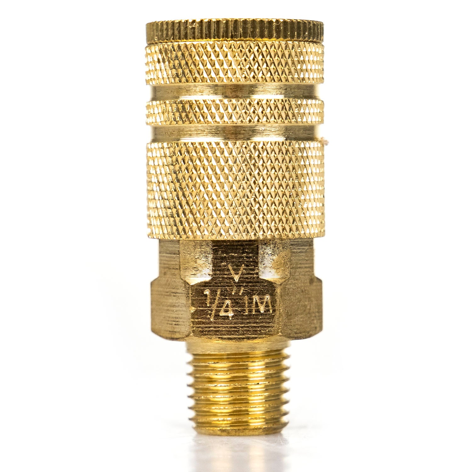 Industrial Style 1/4" NPT 1/4" Body Air Compressor Quick Coupler 6 Ball Bearing
