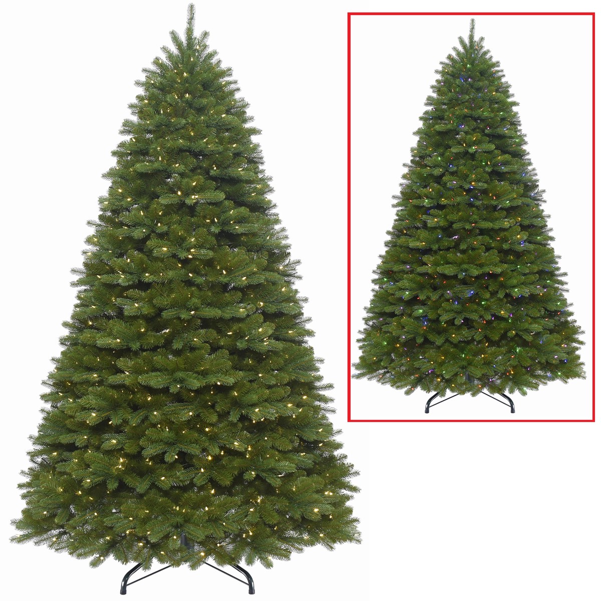 Colorado Fir Narrow Dual Color LED PowerConnect Pre-Lit Artificial Christmas Tree