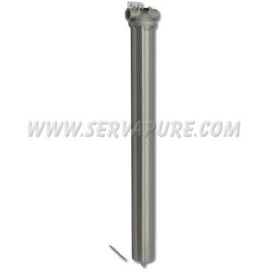 CPF CUR3SS1, 30'' Single Cartridge Industrial Housing, 316 SS