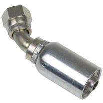 3/8 INCH HOSE X 9/16 INCH - 18 JIC FEMALE ELBOW - 45 SWIVEL