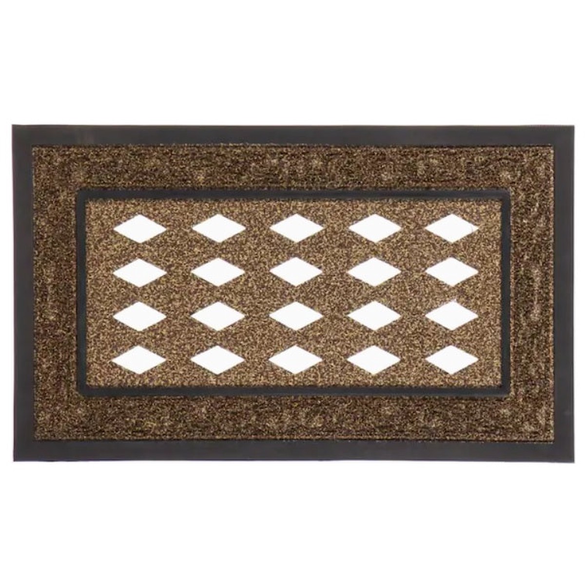 Decorative Brown Scroll Sassafras Doormat Tray