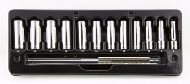 12 Piece 12 Point Deep Sae Proferred 3/8" Sae Socket Set