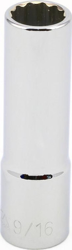 9/16" Deep 12 Point 1/2" Drive Sae Socket