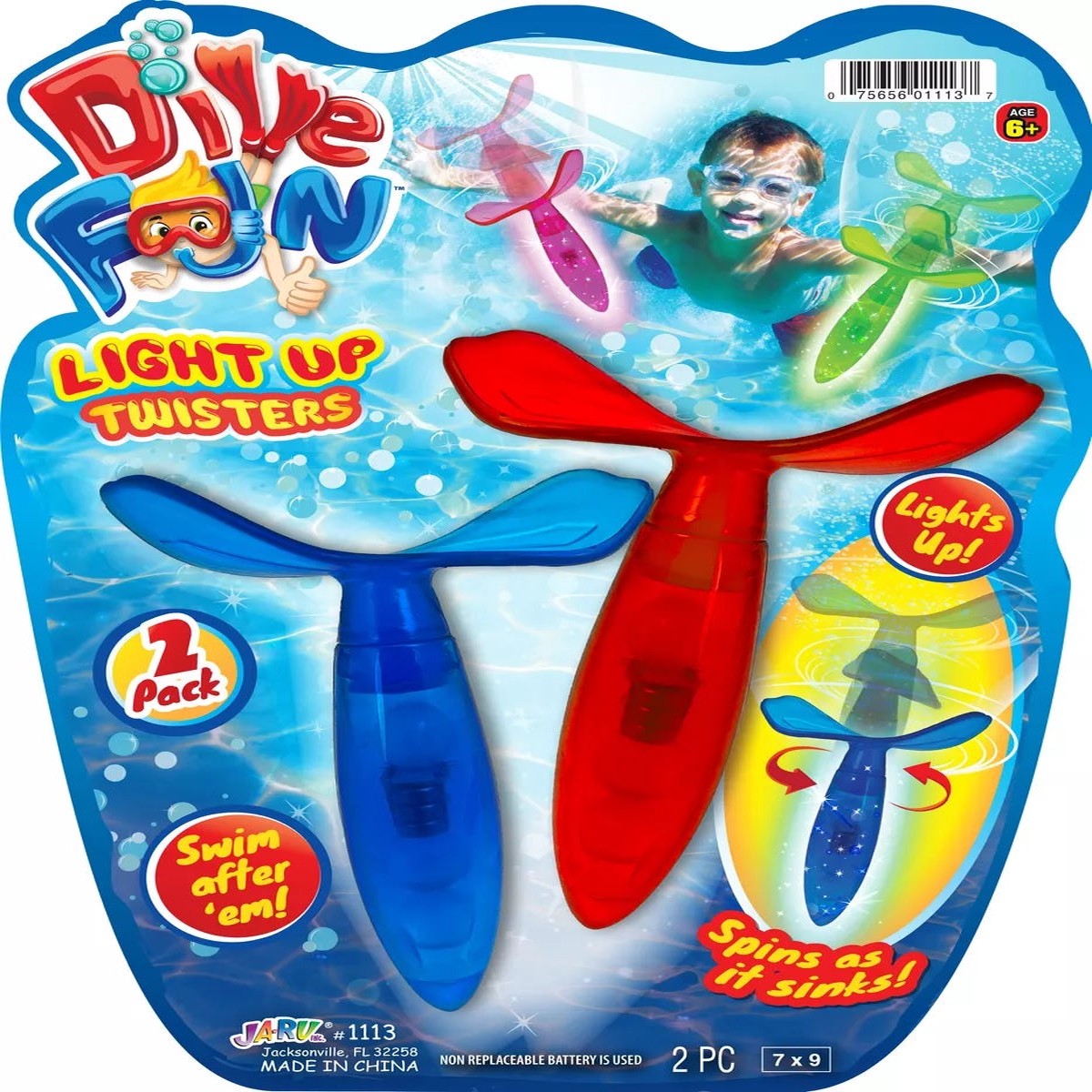Dive Fun Underwater Light Twisters Pool Toys
