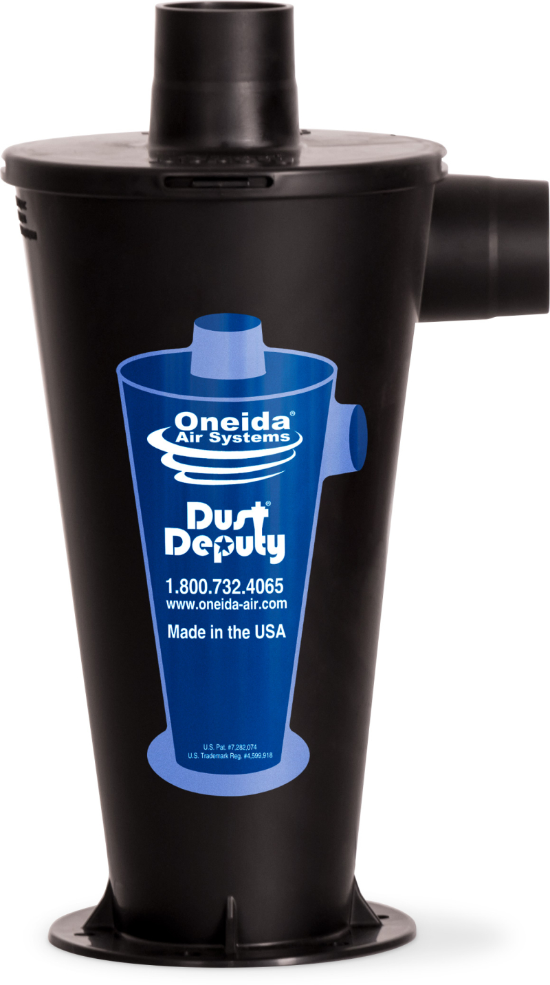 2" x 2" Molded SD Dust Deputy Cyclone Separator (3" Mounting Flange)