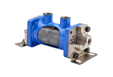 Oil Cooler EK Series: 3.90 L x 10.38 W x 3.5, 3/4 NPT Shell