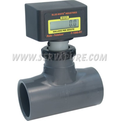 Blue-White TB-300AT-LPM1, 230 to 2300 LPM, 3'' IPS Pipe Size Paddlewheel Flowmeter, F-1000 Series