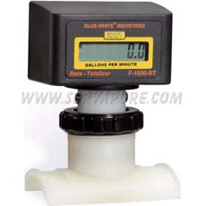 Blue-White RB-075P6-LPM1, 150 to 1500 LPM, 75mm IPS Pipe Size Paddlewheel Flowmeter, F-1000 Series